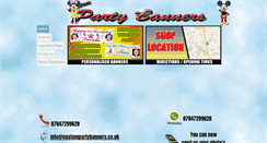 Desktop Screenshot of custompartybanners.co.uk